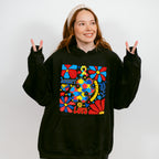 Accept Love Understand Flowers Colorful Design - Autism Awareness Unisex Crewneck T-Shirt Sweatshirt Hoodie