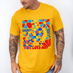 Accept Love Understand Flowers Colorful Design - Autism Awareness Unisex Crewneck T-Shirt Sweatshirt Hoodie