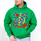 Accept Love Understand Flowers Colorful Design - Autism Awareness Unisex Crewneck T-Shirt Sweatshirt Hoodie