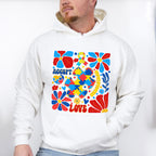 Accept Love Understand Flowers Colorful Design - Autism Awareness Unisex Crewneck T-Shirt Sweatshirt Hoodie
