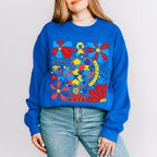 Accept Love Understand Flowers Colorful Design - Autism Awareness Unisex Crewneck T-Shirt Sweatshirt Hoodie