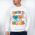 Choose To Include Hearts Design - Autism Awareness Unisex Crewneck T-Shirt Sweatshirt Hoodie