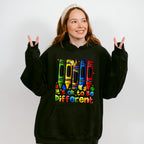 It's Okay To Be Different Crayon Design - Autism Awareness Unisex Crewneck T-Shirt Sweatshirt Hoodie