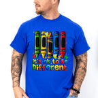 It's Okay To Be Different Crayon Design - Autism Awareness Unisex Crewneck T-Shirt Sweatshirt Hoodie