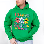 I Teach Au-Some Kids - Autism Awareness Unisex Crewneck T-Shirt Sweatshirt Hoodie