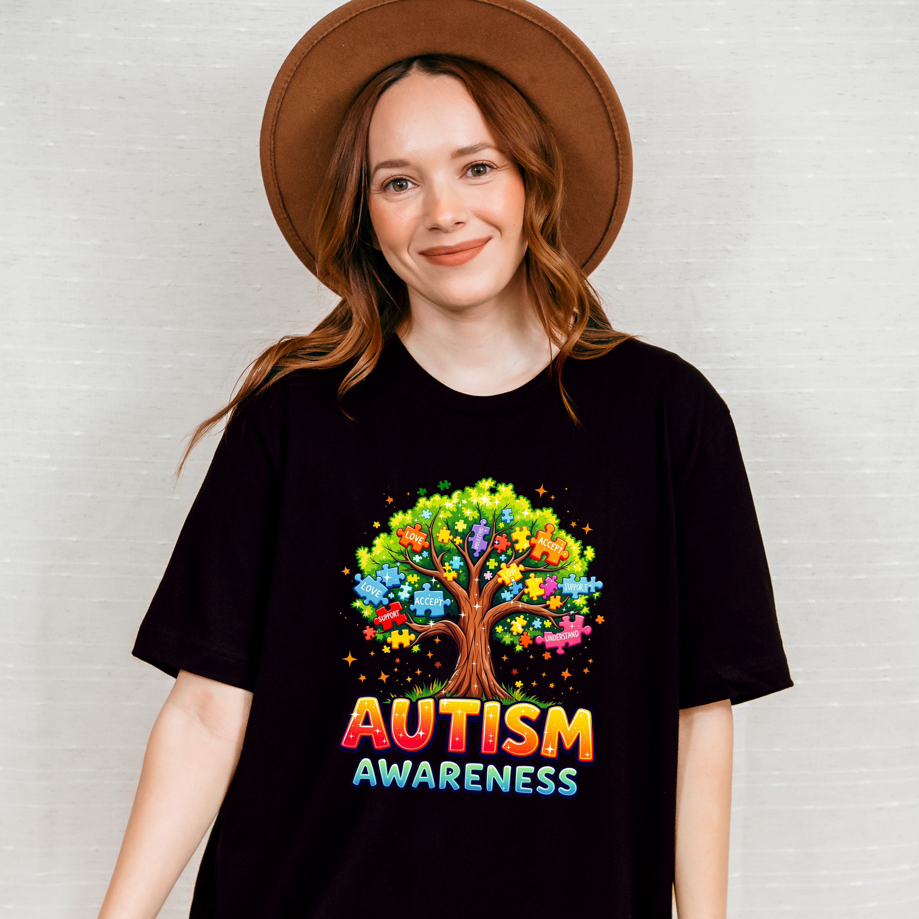 Autism Awareness Tree - Autism Awareness Unisex Crewneck T-Shirt Sweatshirt Hoodie
