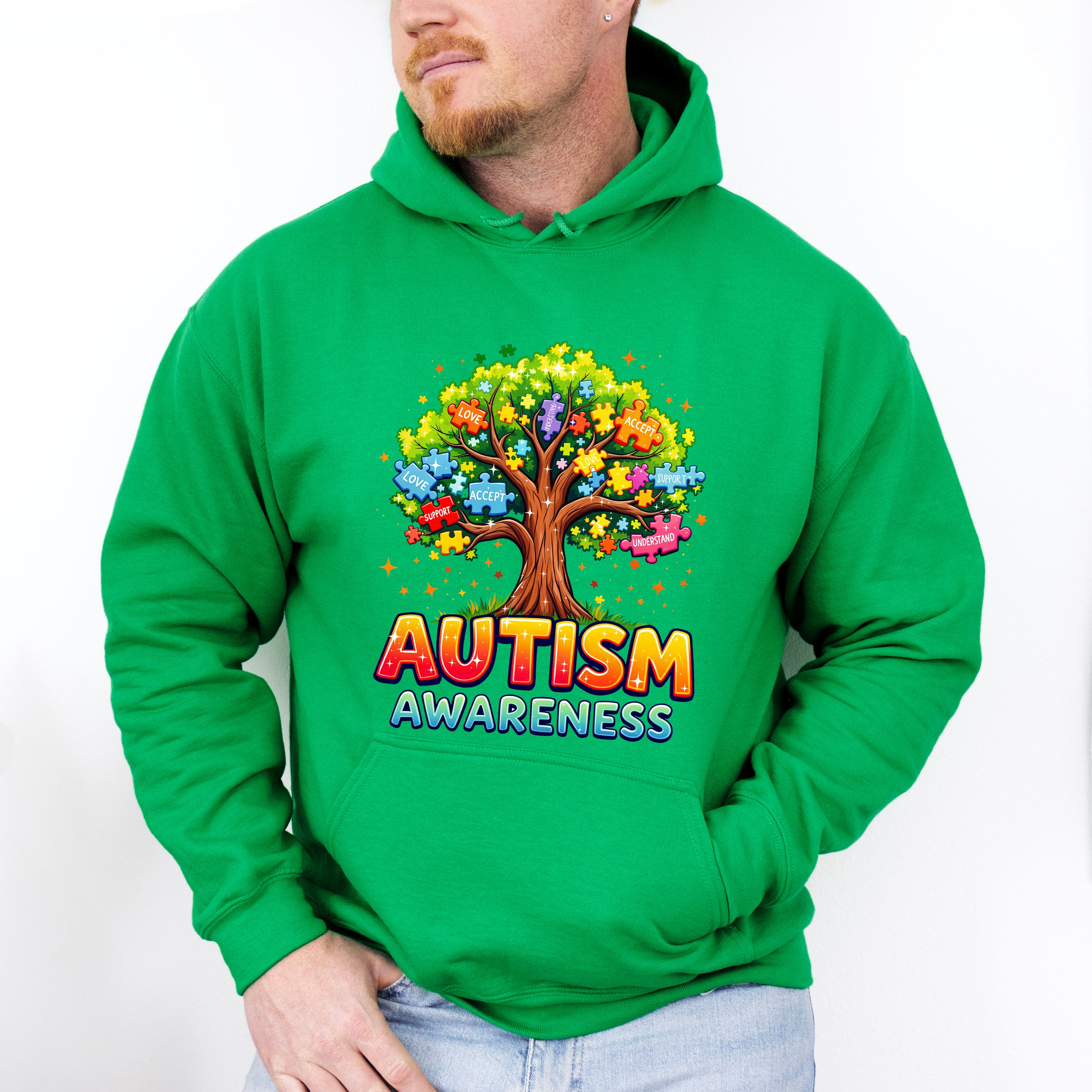Autism Awareness Tree - Autism Awareness Unisex Crewneck T-Shirt Sweatshirt Hoodie