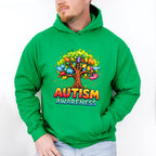 Autism Awareness Tree - Autism Awareness Unisex Crewneck T-Shirt Sweatshirt Hoodie