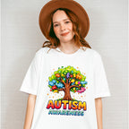 Autism Awareness Tree - Autism Awareness Unisex Crewneck T-Shirt Sweatshirt Hoodie