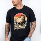 Rolling Fatties - Cat Unisex Crewneck T-Shirt Sweatshirt Hoodie