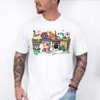 Cats And Drinks - Cat Unisex Crewneck T-Shirt Sweatshirt Hoodie