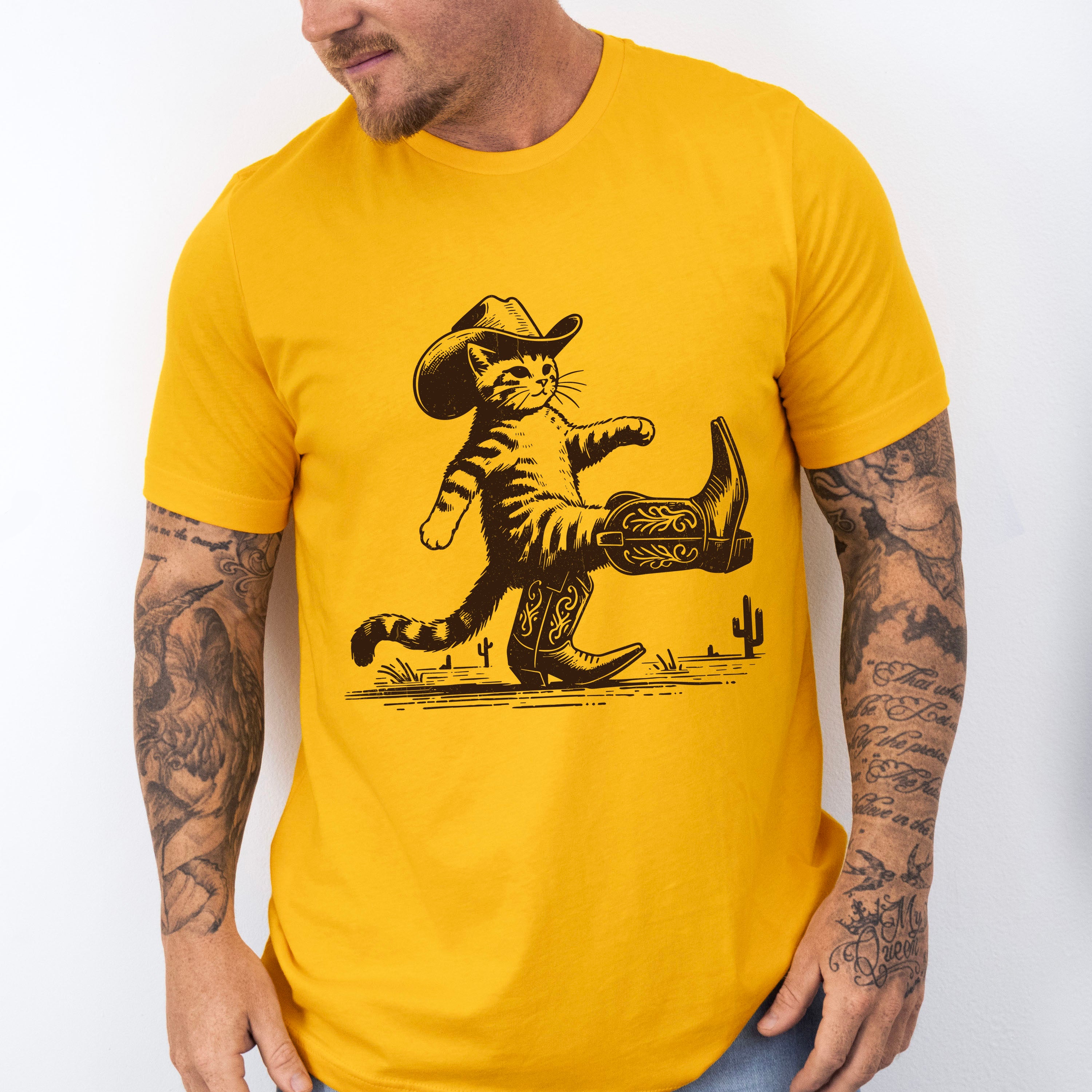 Cowboy Boots Cat - Cat Unisex Crewneck T-Shirt Sweatshirt Hoodie