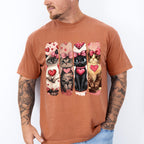 Cute Cats With Hearts - Cat Unisex Crewneck T-Shirt Sweatshirt Hoodie