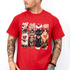 Cute Cats With Hearts - Cat Unisex Crewneck T-Shirt Sweatshirt Hoodie