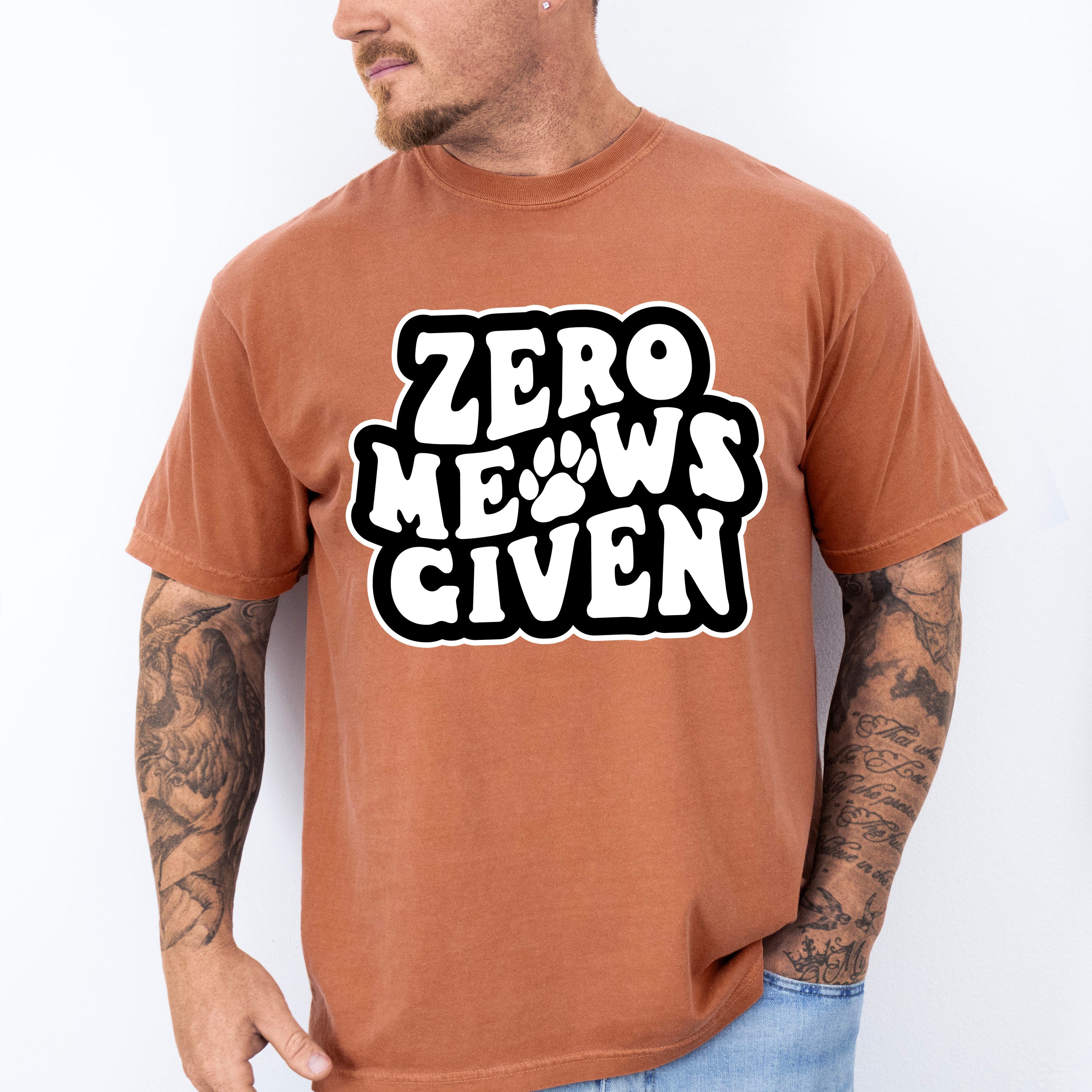 Zero Meows Given - Cat Unisex Crewneck T-Shirt Sweatshirt Hoodie
