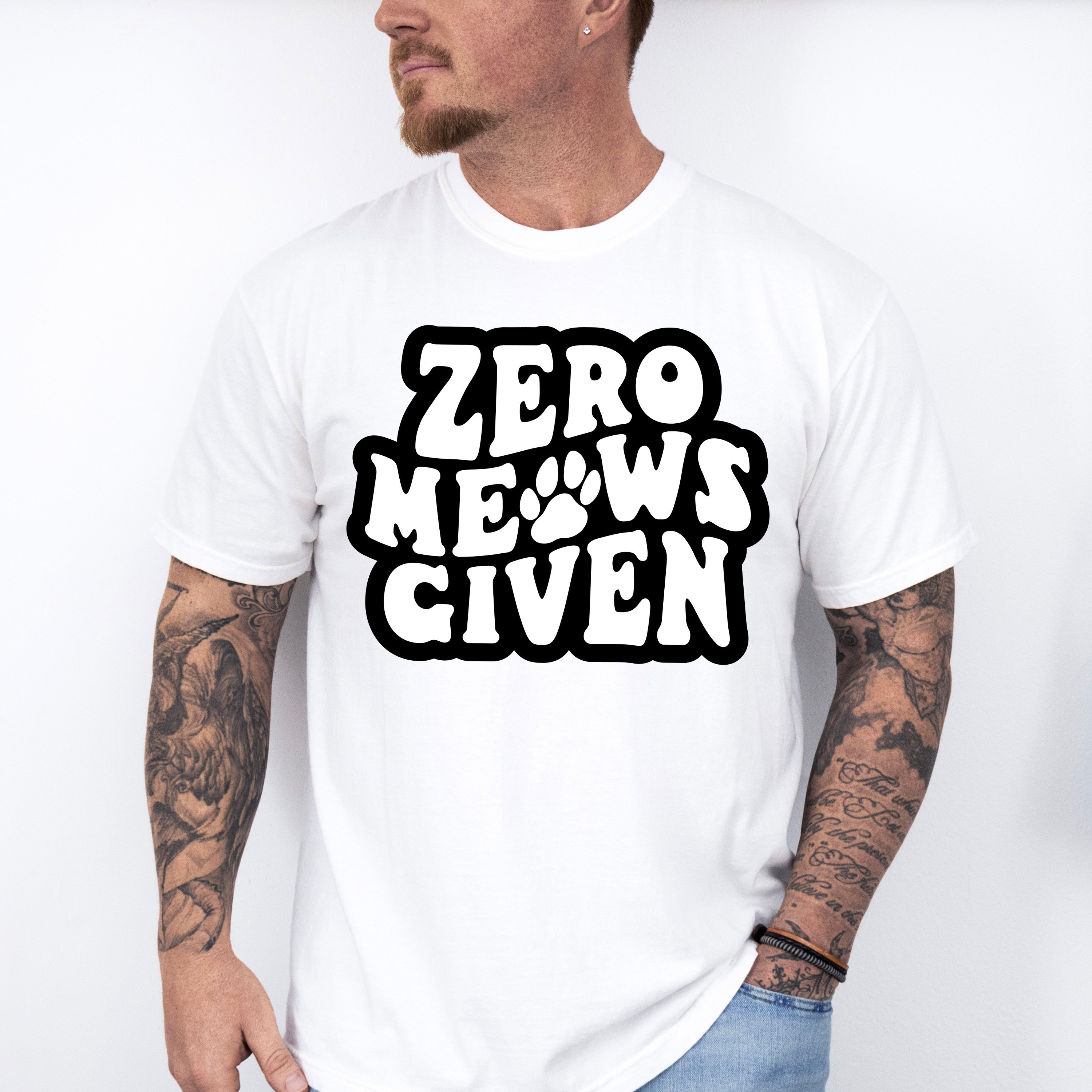 Zero Meows Given - Cat Unisex Crewneck T-Shirt Sweatshirt Hoodie