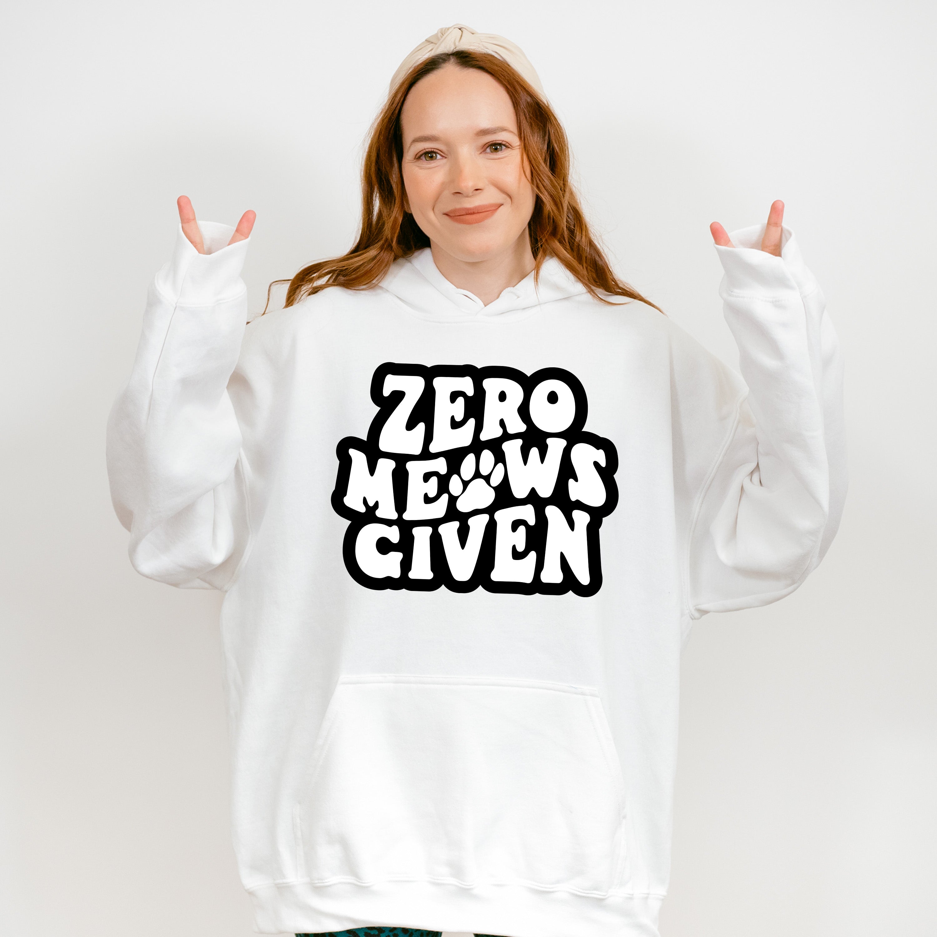 Zero Meows Given - Cat Unisex Crewneck T-Shirt Sweatshirt Hoodie