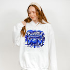 Basketball Mom Pink Blue Orange Design - Basketball Unisex Crewneck T-Shirt Sweatshirt Hoodie