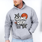 Game Day Basketball Hoop Star Design - Basketball Unisex Crewneck T-Shirt Sweatshirt Hoodie