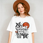 Game Day Basketball Hoop Star Design - Basketball Unisex Crewneck T-Shirt Sweatshirt Hoodie