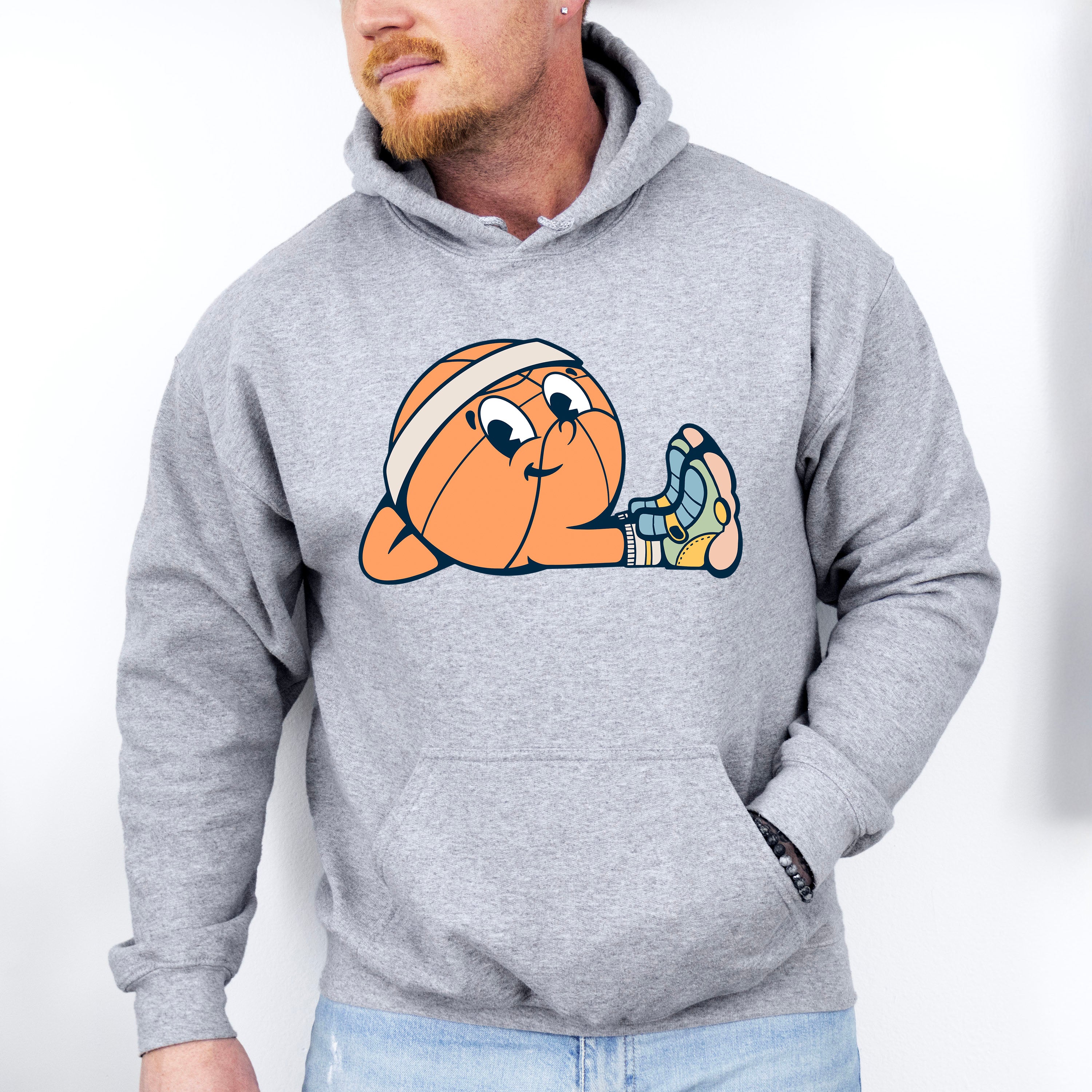 Cute Basketball Stretching - Basketball Unisex Crewneck T-Shirt Sweatshirt Hoodie