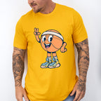 Cute Basketball Peace Sign - Basketball Unisex Crewneck T-Shirt Sweatshirt Hoodie