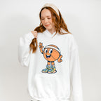 Cute Basketball Peace Sign - Basketball Unisex Crewneck T-Shirt Sweatshirt Hoodie