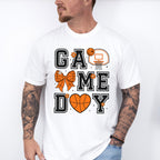 Game Day Ribbon Heart Hoop - Basketball Unisex Crewneck T-Shirt Sweatshirt Hoodie