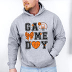 Game Day Ribbon Heart Hoop - Basketball Unisex Crewneck T-Shirt Sweatshirt Hoodie