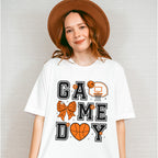 Game Day Ribbon Heart Hoop - Basketball Unisex Crewneck T-Shirt Sweatshirt Hoodie