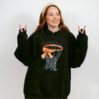 Basketball Mama Ribbon Hoop Design - Basketball Unisex Crewneck T-Shirt Sweatshirt Hoodie