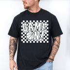 Game On Black And White Design - Basketball Unisex Crewneck T-Shirt Sweatshirt Hoodie