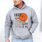 Hoop There It Is - Basketball Unisex Crewneck T-Shirt Sweatshirt Hoodie