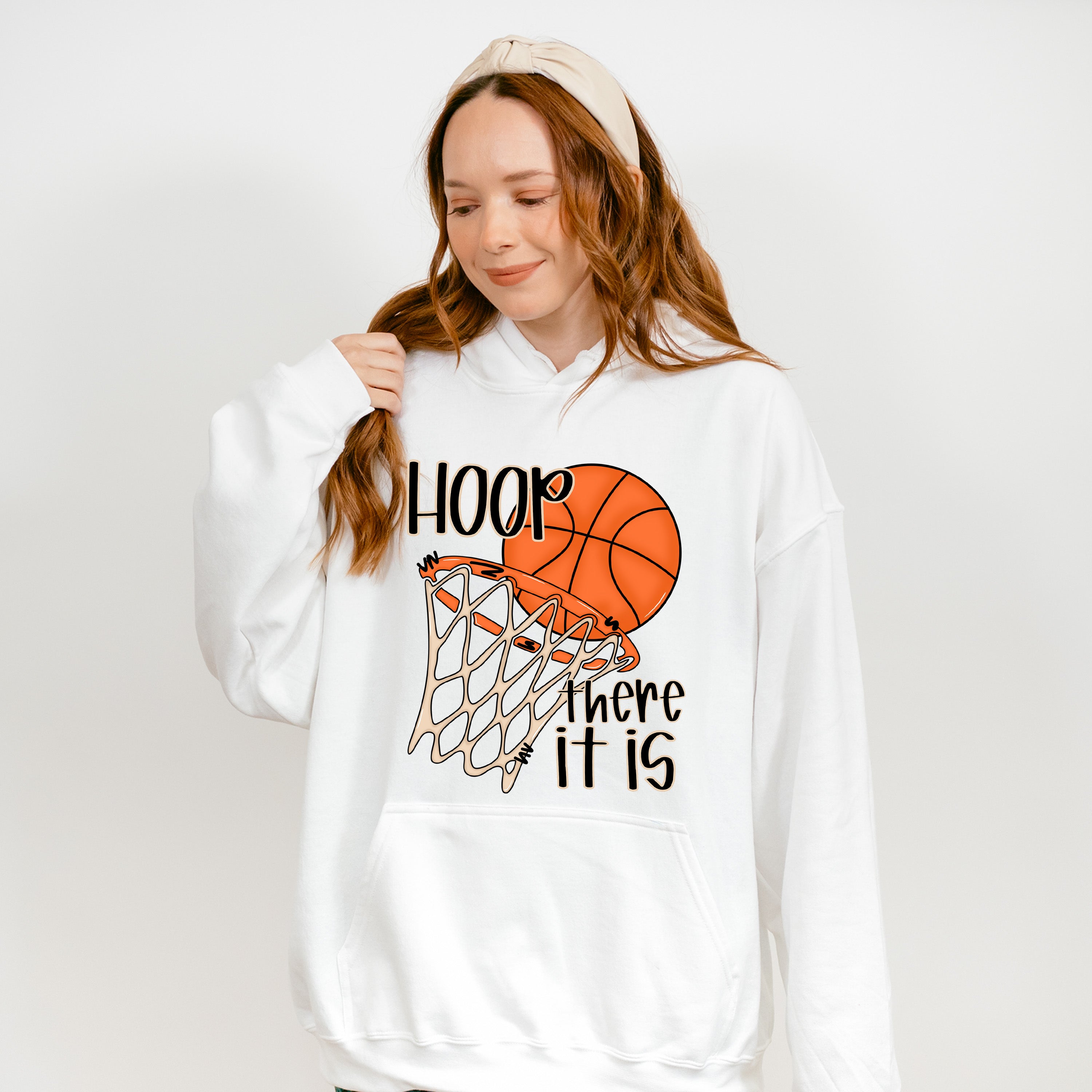 Hoop There It Is - Basketball Unisex Crewneck T-Shirt Sweatshirt Hoodie