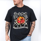 Basketball Mama B&W Checkered Design - Basketball Unisex Crewneck T-Shirt Sweatshirt Hoodie