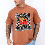 Basketball Mama B&W Checkered Design - Basketball Unisex Crewneck T-Shirt Sweatshirt Hoodie