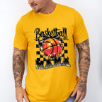 Basketball Mama B&W Checkered Design - Basketball Unisex Crewneck T-Shirt Sweatshirt Hoodie
