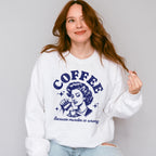 Coffee Because Murder Is Wrong - Coffee Unisex Crewneck T-Shirt Sweatshirt Hoodie