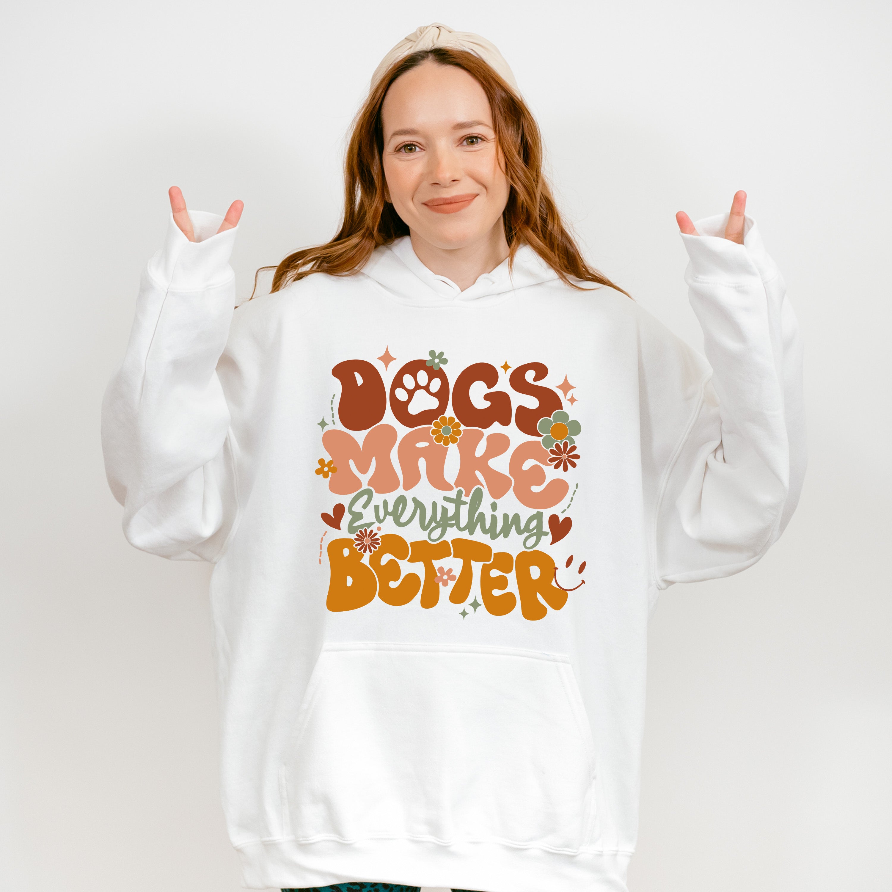 Dogs Make Everything Better - Dogs Unisex Crewneck T-Shirt Sweatshirt Hoodie