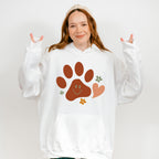 Paw Smiley Heart Flowers - Dogs Unisex Crewneck T-Shirt Sweatshirt Hoodie