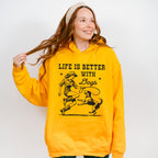 Life Is Better With Dogs - Dogs Unisex Crewneck T-Shirt Sweatshirt Hoodie