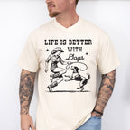 Life Is Better With Dogs - Dogs Unisex Crewneck T-Shirt Sweatshirt Hoodie