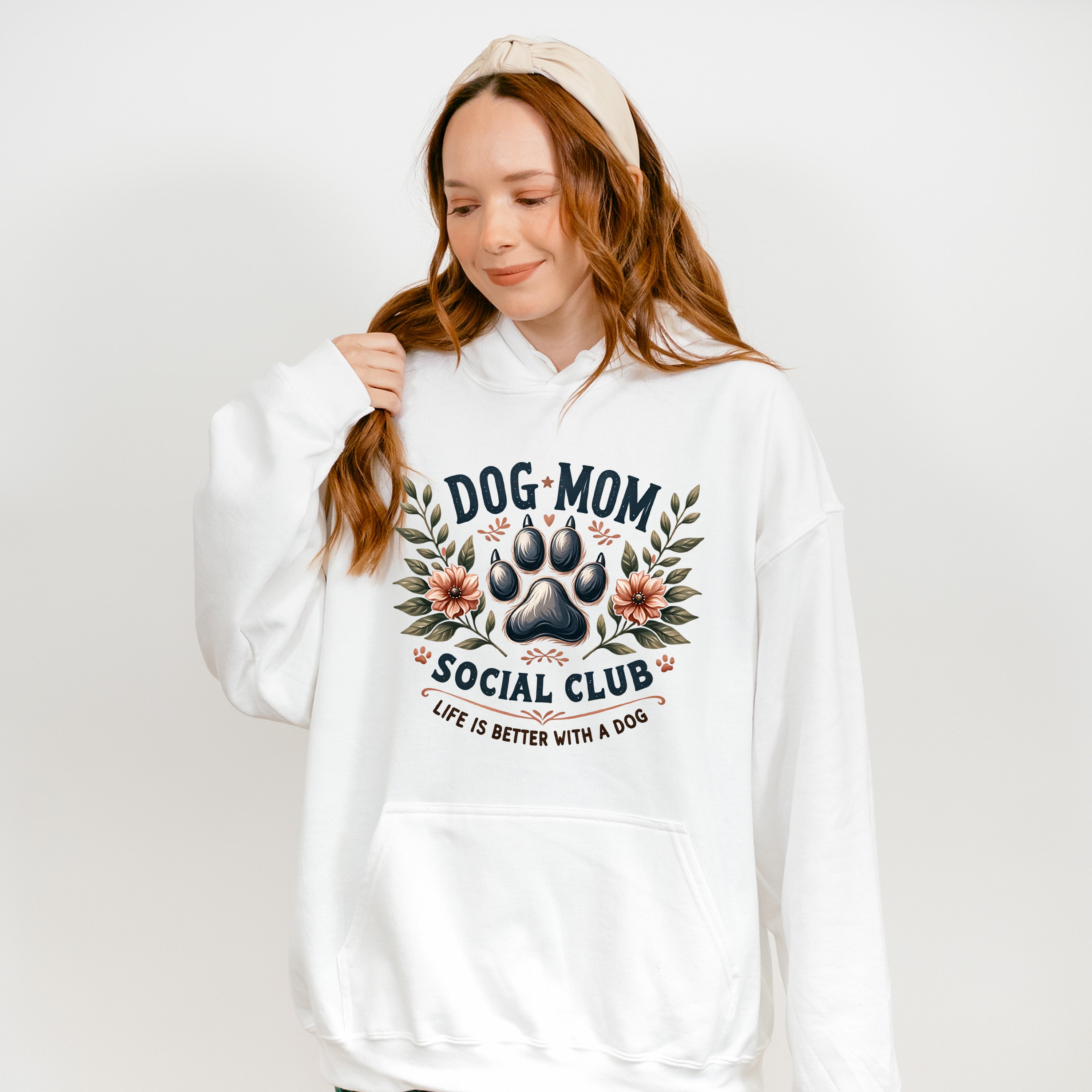 Dog Mom Social Club Life Is Better With A Dog - Dogs Unisex Crewneck T-Shirt Sweatshirt Hoodie