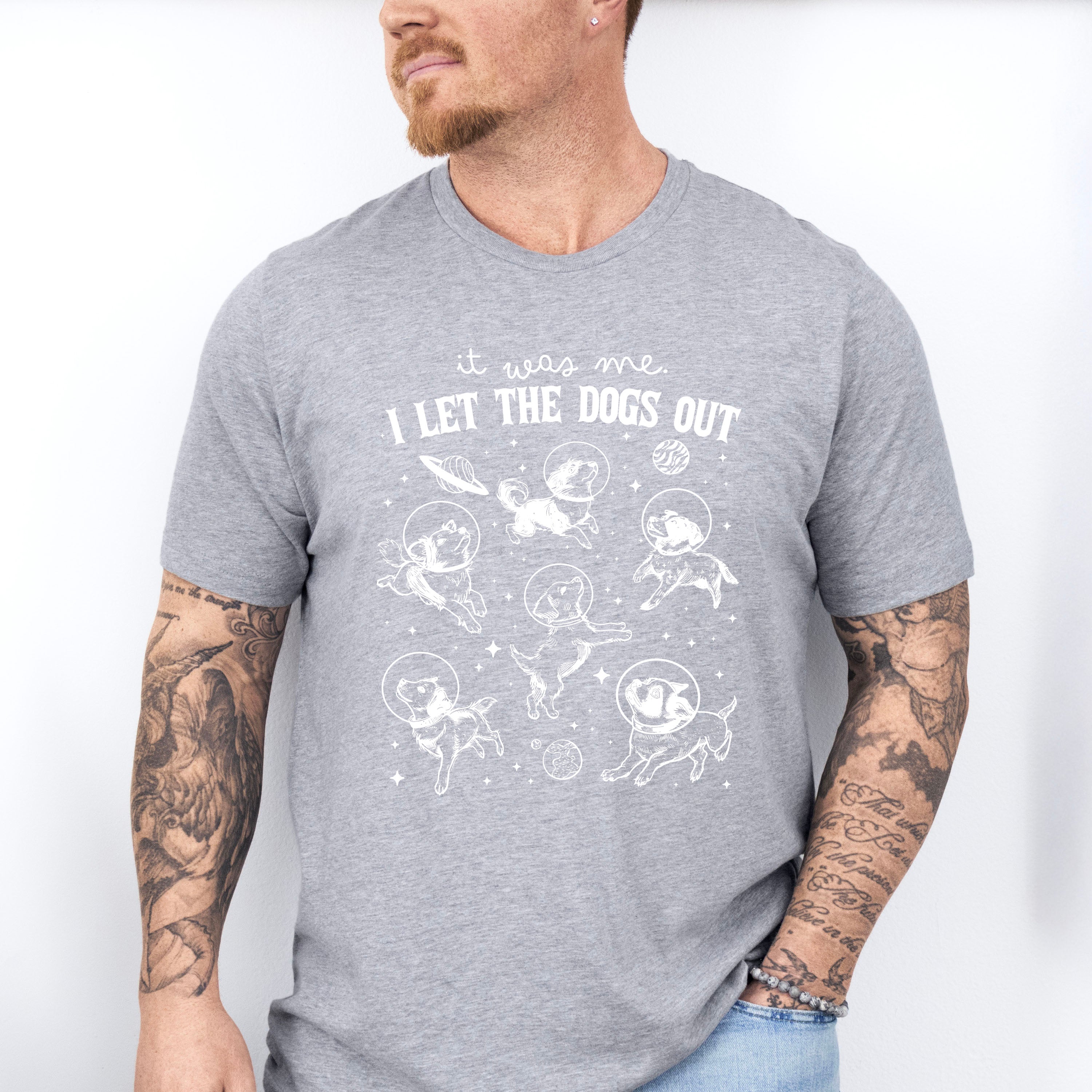 It Was Me I Let The Dogs Out - Dogs Unisex Crewneck T-Shirt Sweatshirt Hoodie