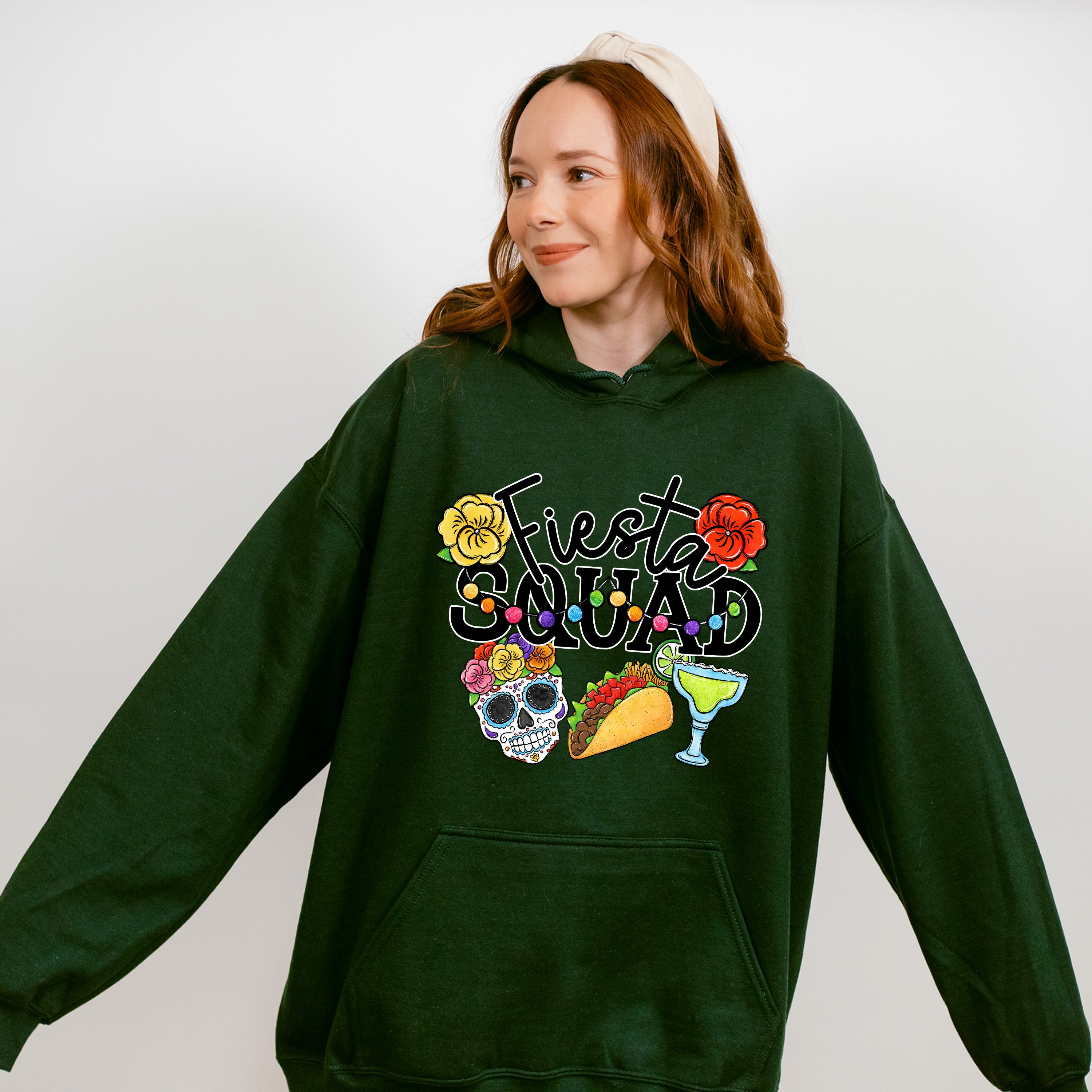 Fiesta Squad Skeleton Tacos Tequila - Cinco De Mayo Unisex Crewneck T-Shirt Sweatshirt Hoodie
