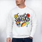 Fiesta Squad Skeleton Tacos Tequila - Cinco De Mayo Unisex Crewneck T-Shirt Sweatshirt Hoodie