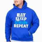 Eat Sleep Swim Repeat - Swimming Unisex Crewneck T-Shirt Sweatshirt Hoodie