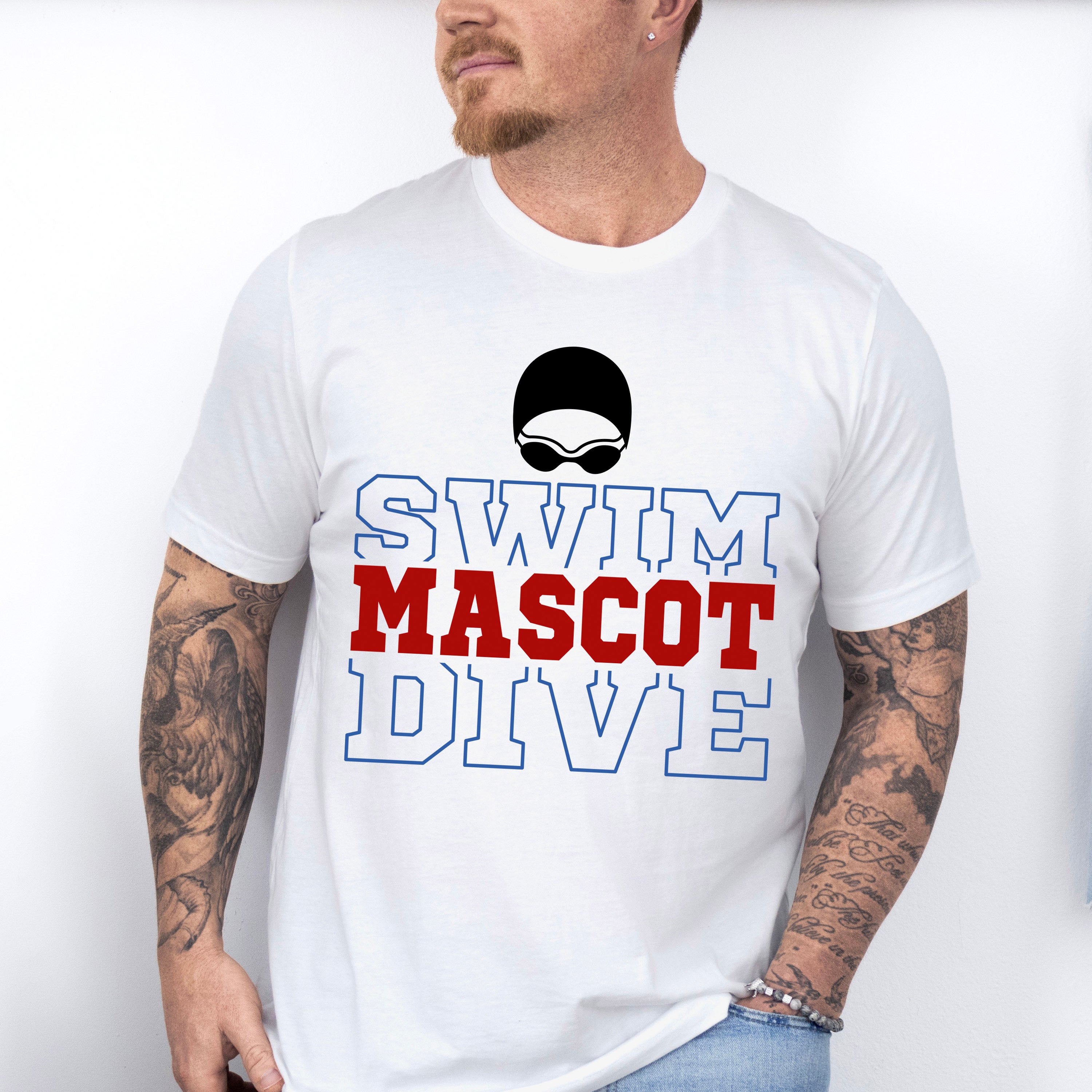 Swim Mascot Dive - Swimming Unisex Crewneck T-Shirt Sweatshirt Hoodie