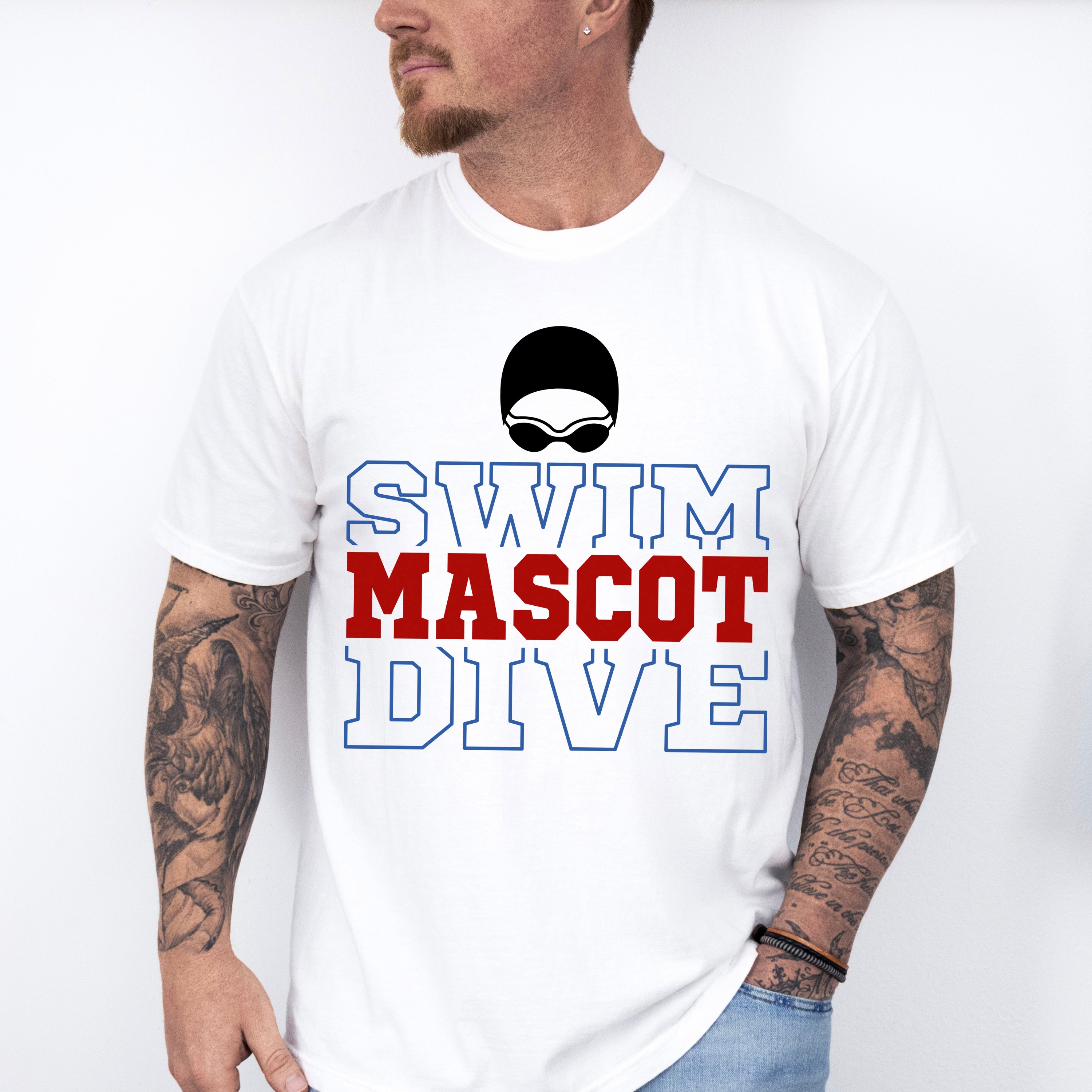 Swim Mascot Dive - Swimming Unisex Crewneck T-Shirt Sweatshirt Hoodie