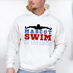 Mascot Swim Red And Blue - Swimming Unisex Crewneck T-Shirt Sweatshirt Hoodie